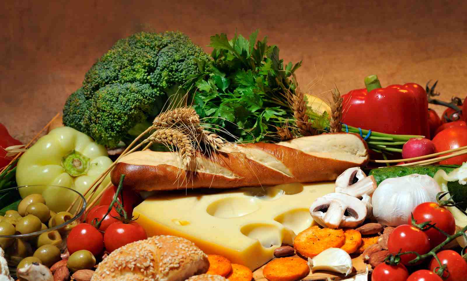 Fresh Produce & Gourmet Bread Wall Art