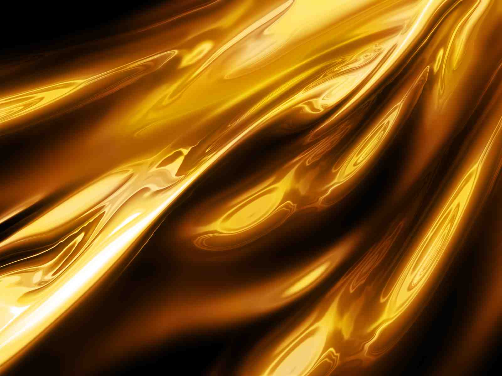 Liquid Gold Flow Abstract Modern Art Wall Art