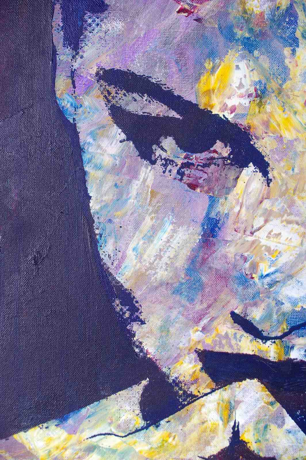 Abstract Portrait Bold Strokes Wall Art