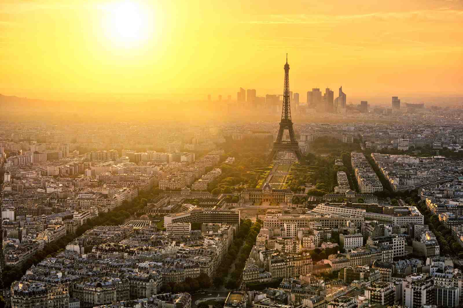 Parisian Sunrise Eiffel Tower Wall Art
