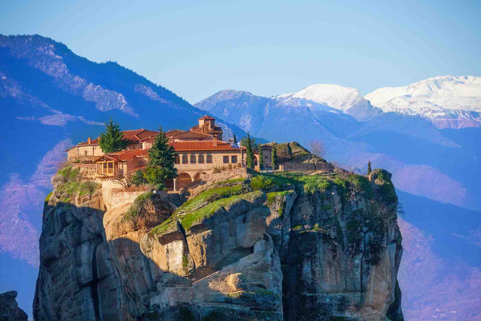 Meteora Monasteries Sky-High Serenity Wall Art