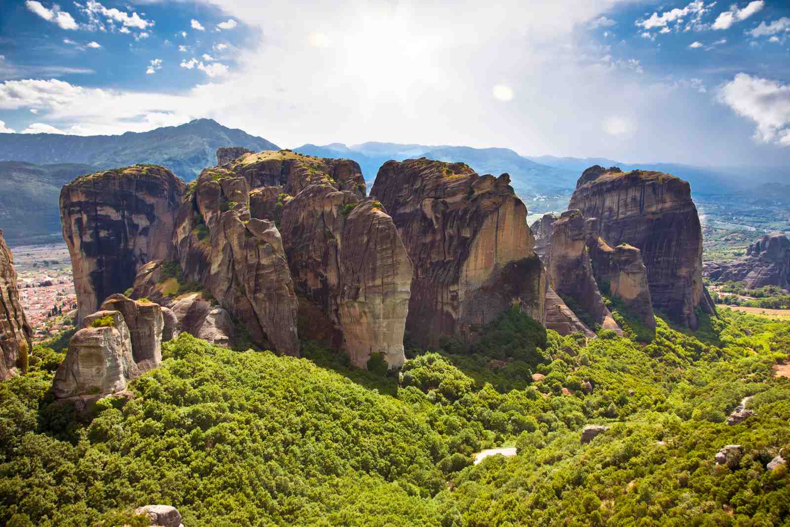 Majestic Meteora Rock Formations Wall Art