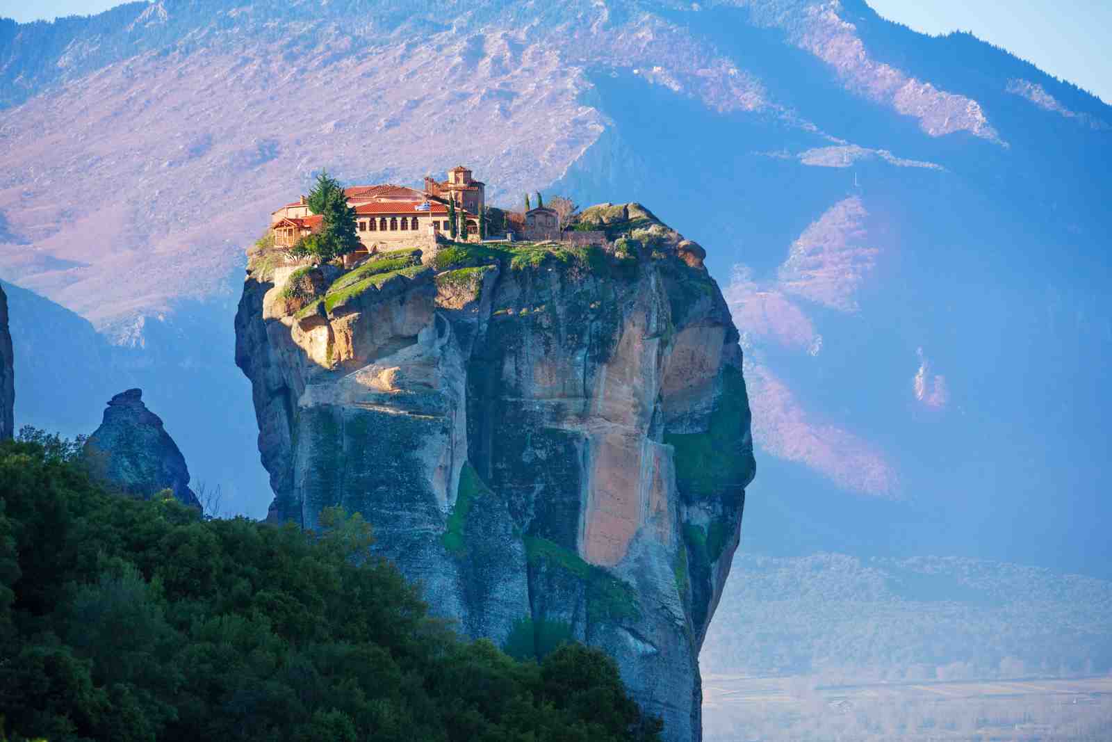 Meteora Monastery Cliff Wall Art