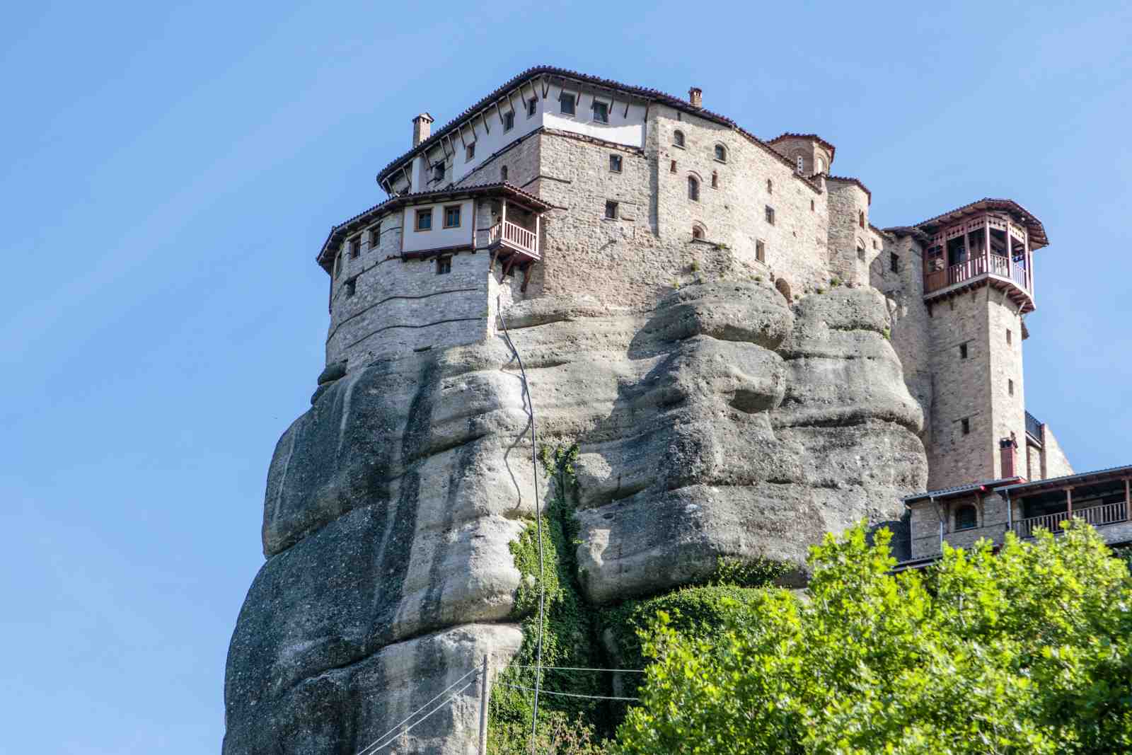 Ancient Monastery on Cliffside Wall Art