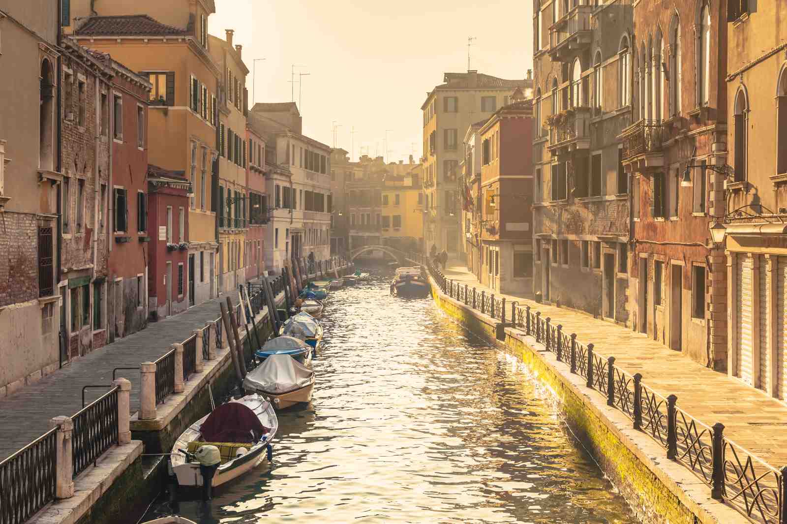 Serene Venice Canal Golden Hour Wall Art
