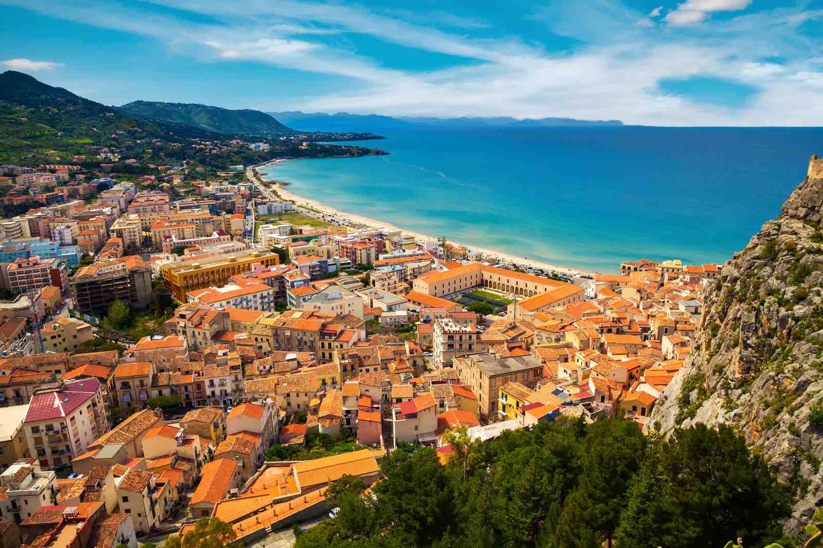 Vibrant Italian Coastal Town Wall Art