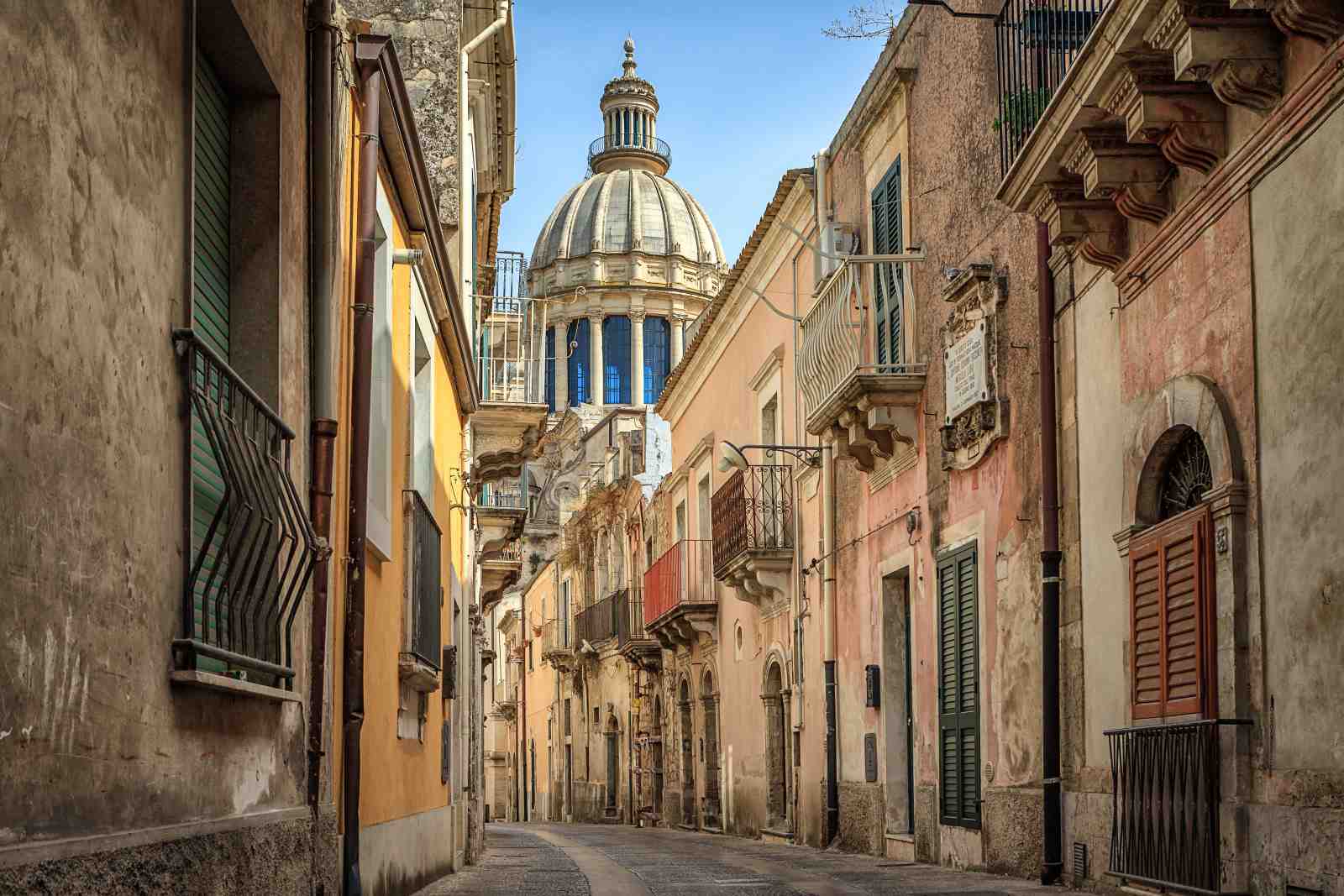 Italian Streetscape with Dome Wall Art