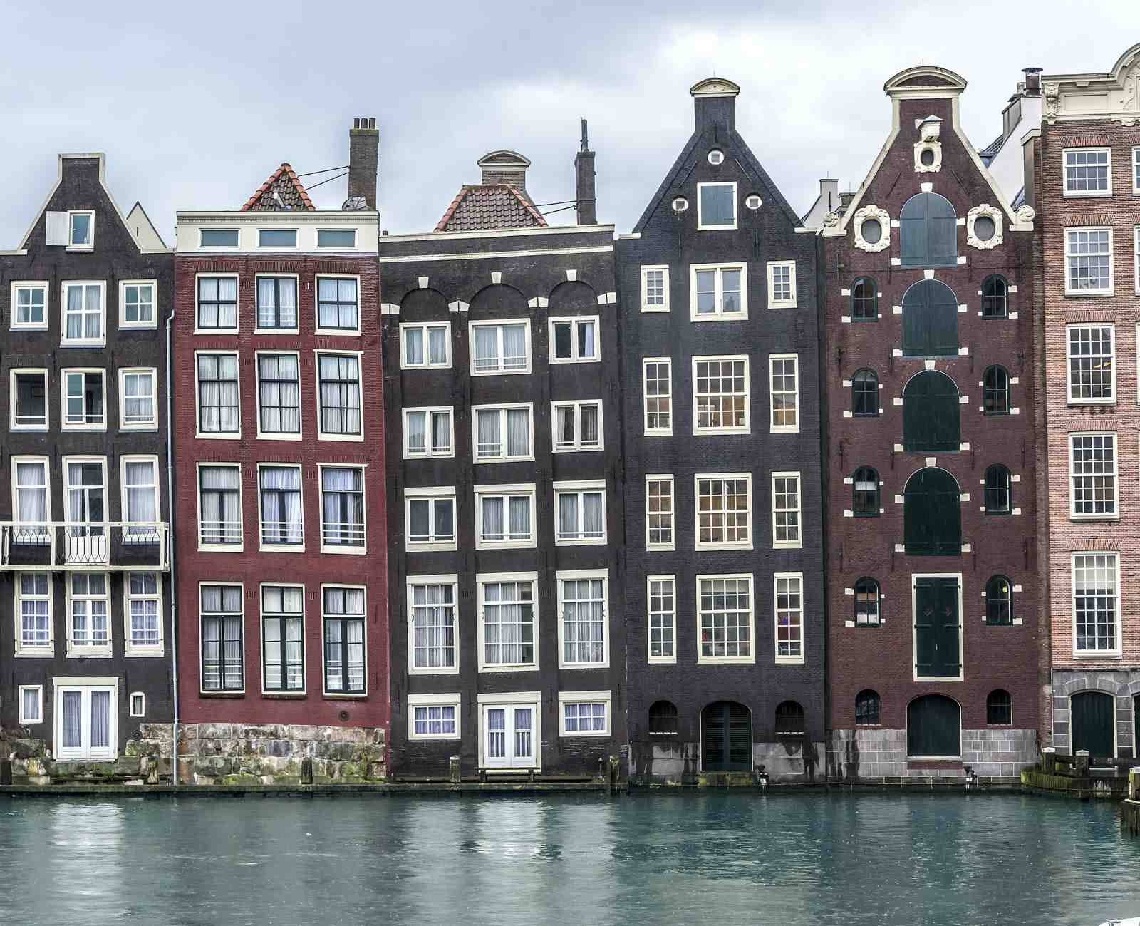 Charming Amsterdam Canal Houses Wall Art