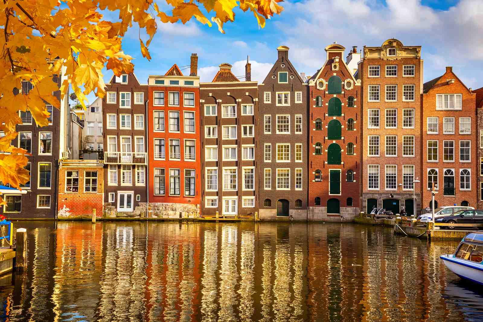 Autumn Amsterdam Canals Wall Art