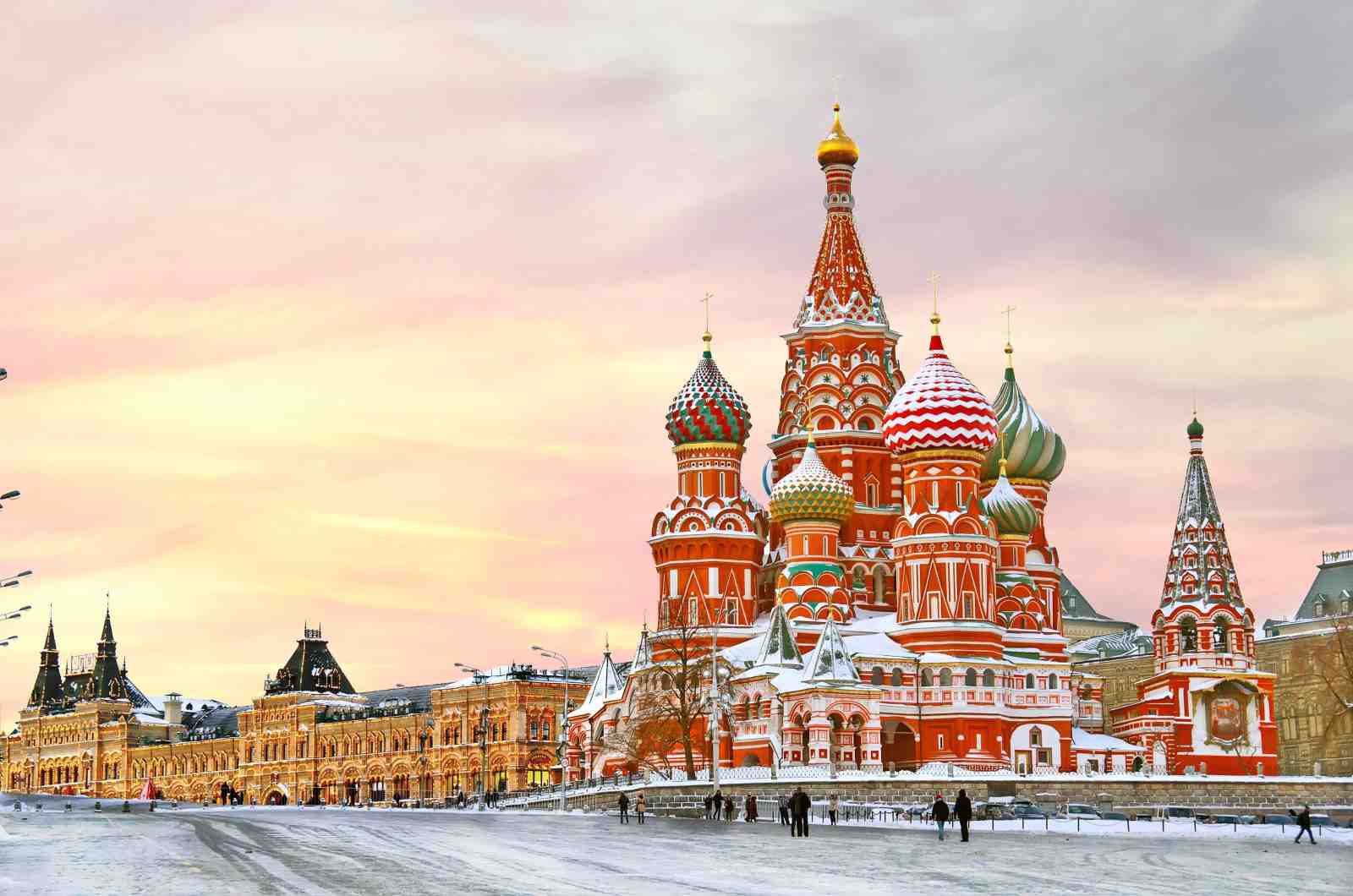 St. Basil's Cathedral Moscow Winter Wall Art