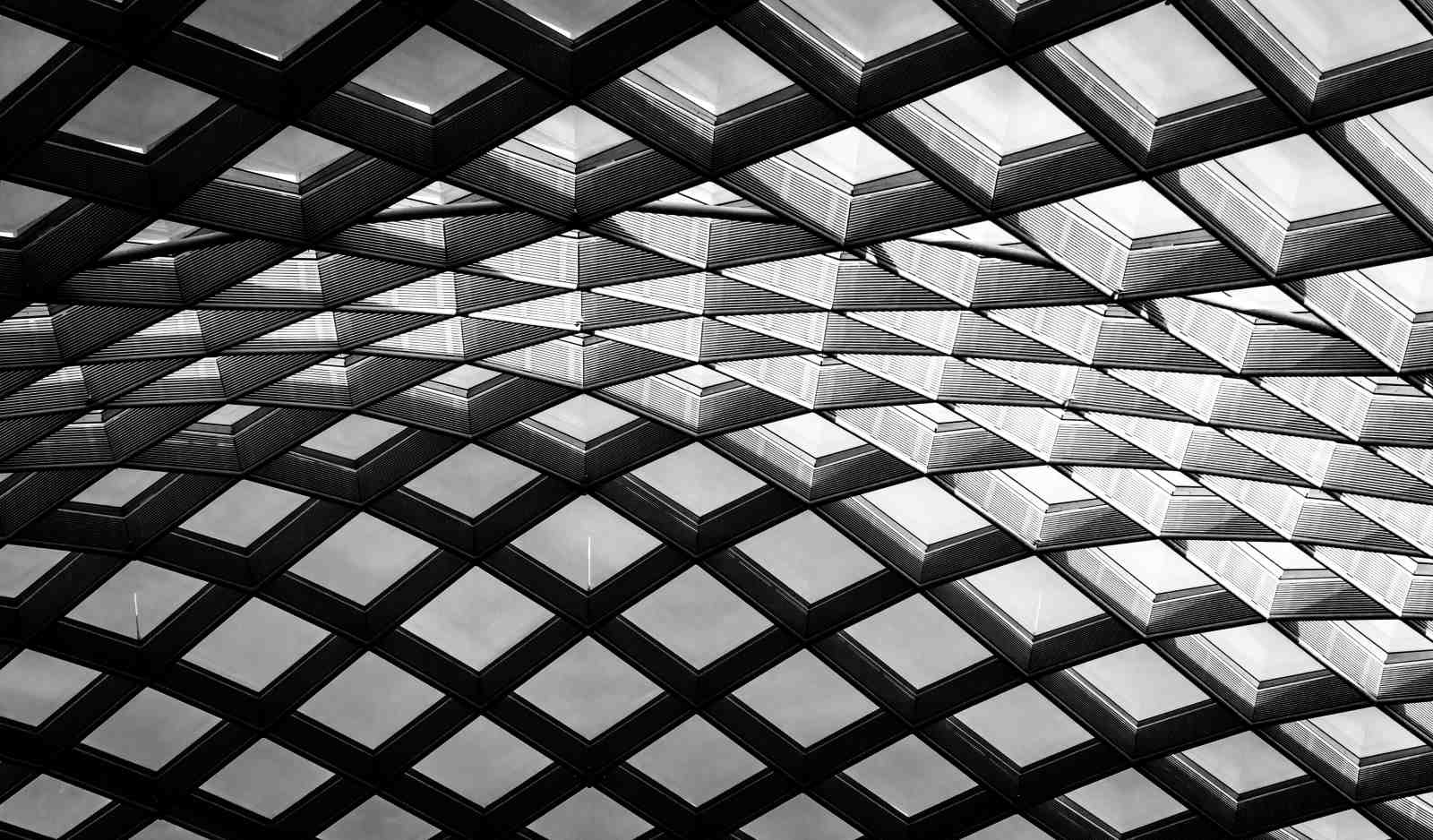 Geometric Skylight Architecture Wall Art