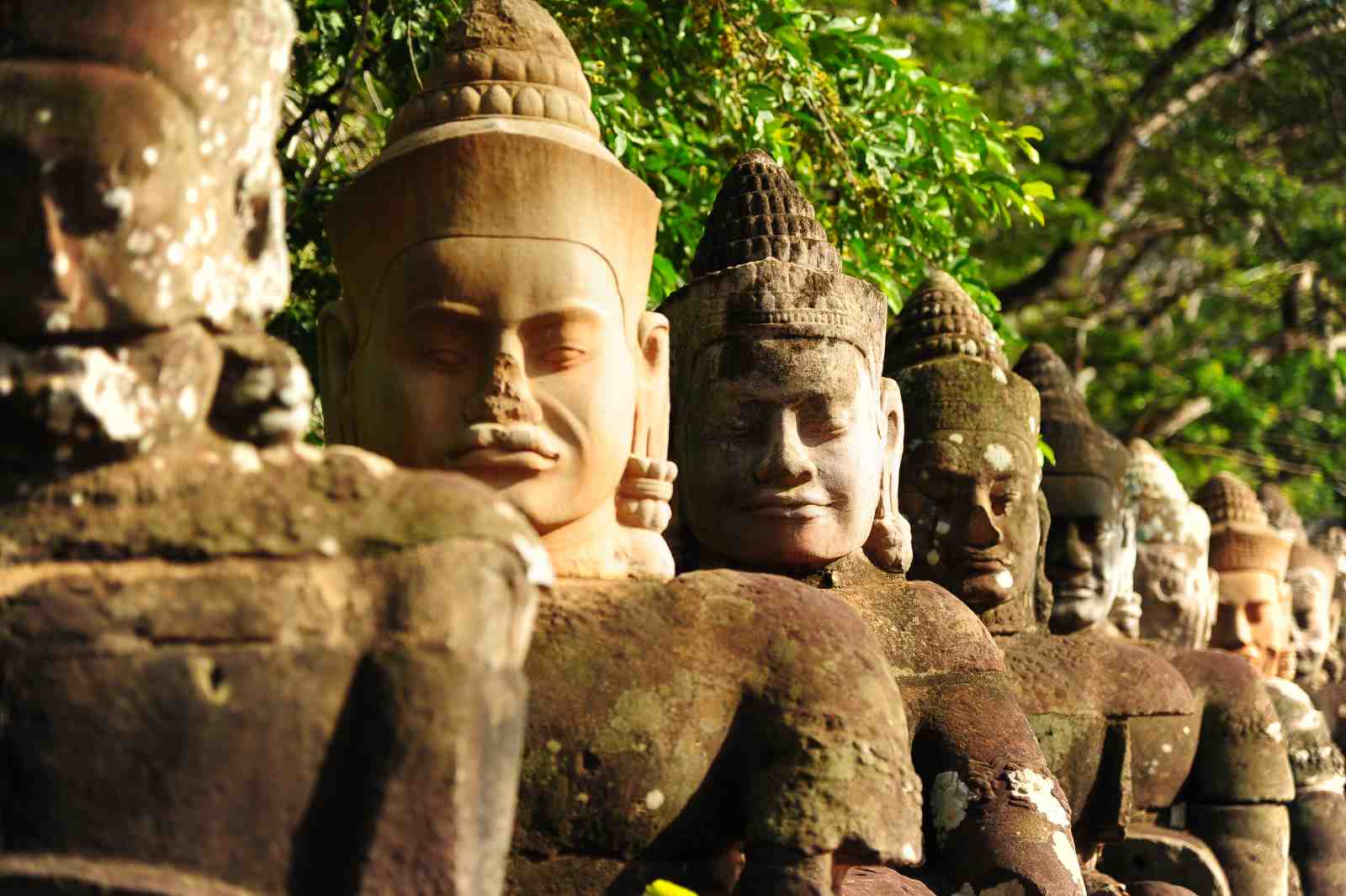 Angkor Wat Statues Landscape Wall Art