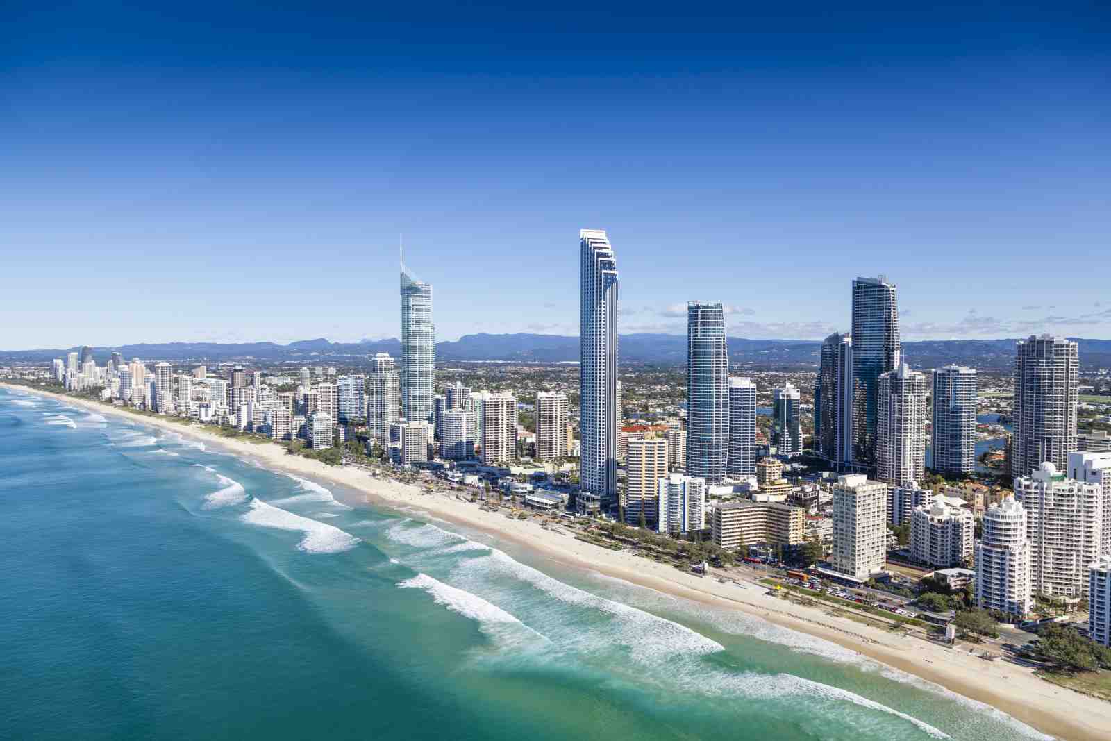 Gold Coast Skyline Beach Wall Art