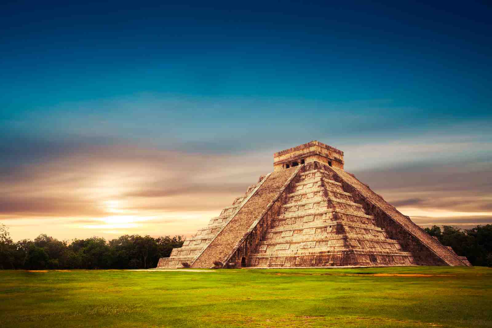 Majestic Chichen Itza Pyramid Wall Art