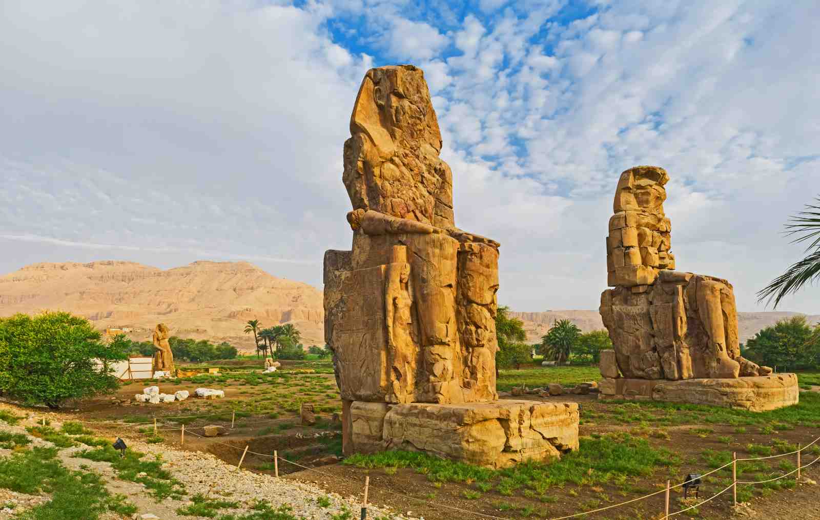 Ancient Colossi of Memnon Egyptian Wall Art