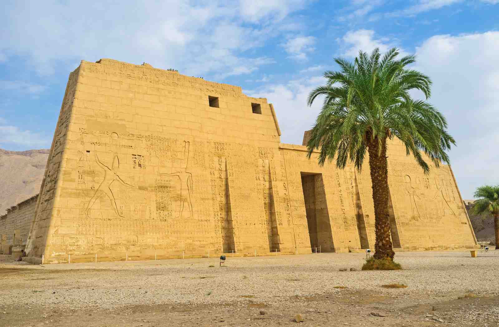 Ancient Egyptian Temple Hieroglyphs Wall Art