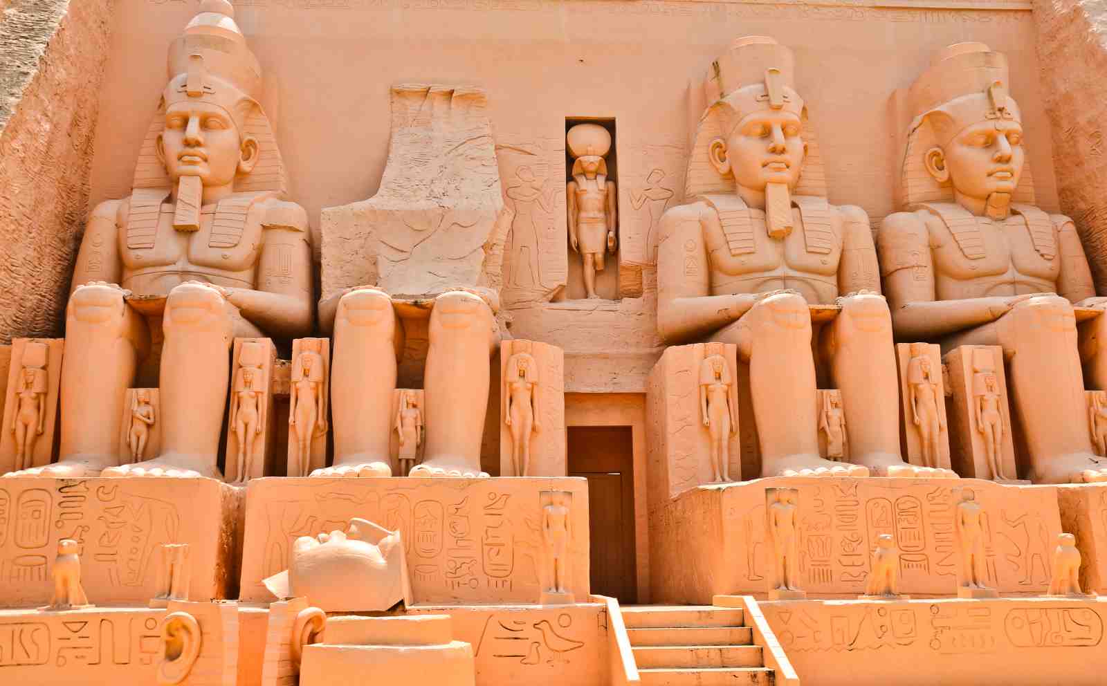 Majestic Egyptian Pharaoh Statues Wall Art