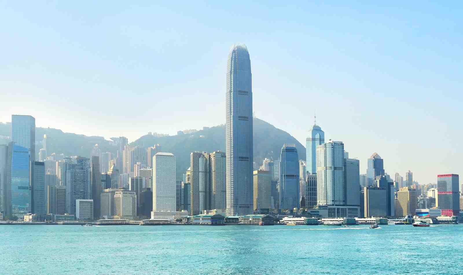 Hong Kong Skyline Modern Cityscape Wall Art