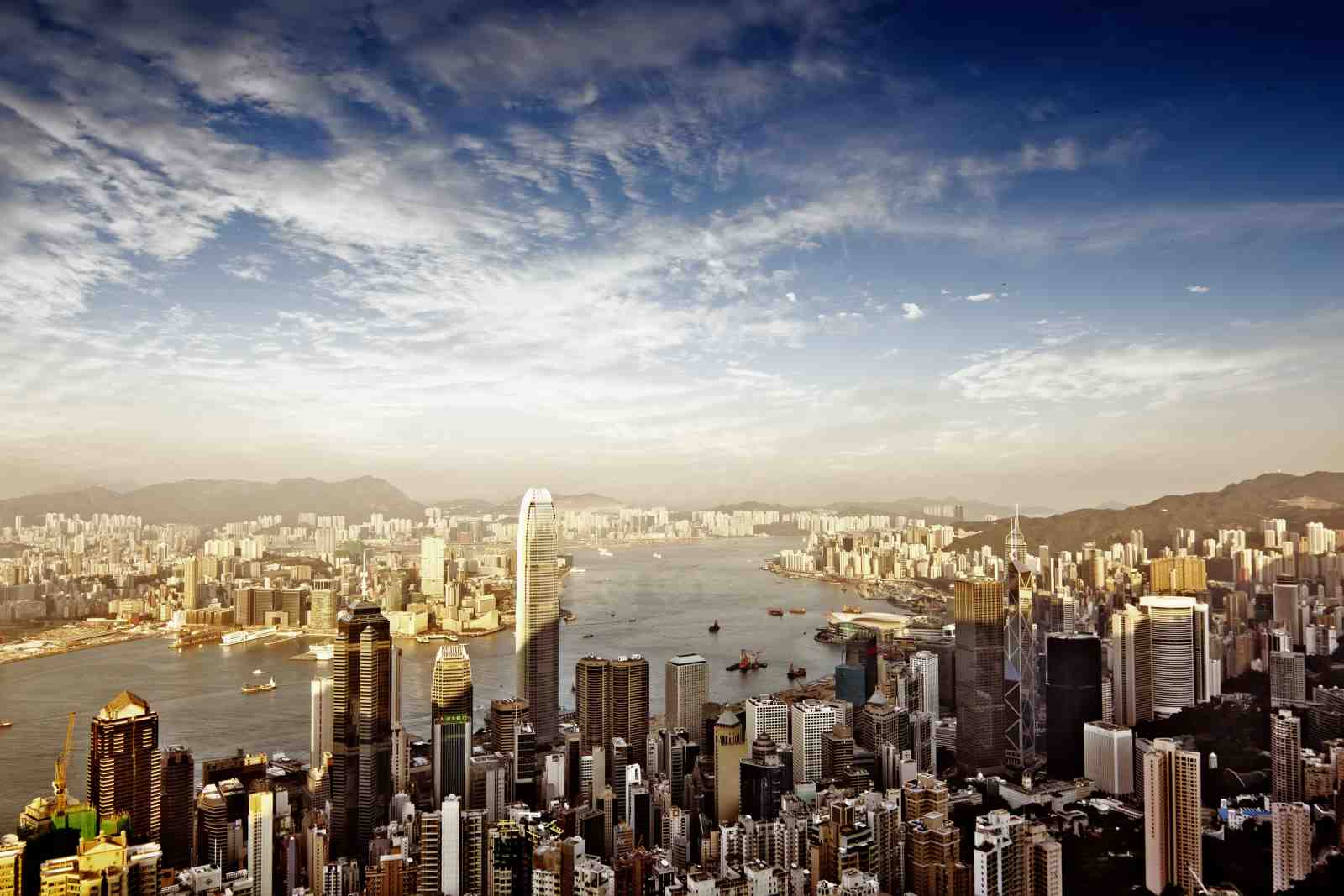 Hong Kong Skyline Cityscape Wall Art