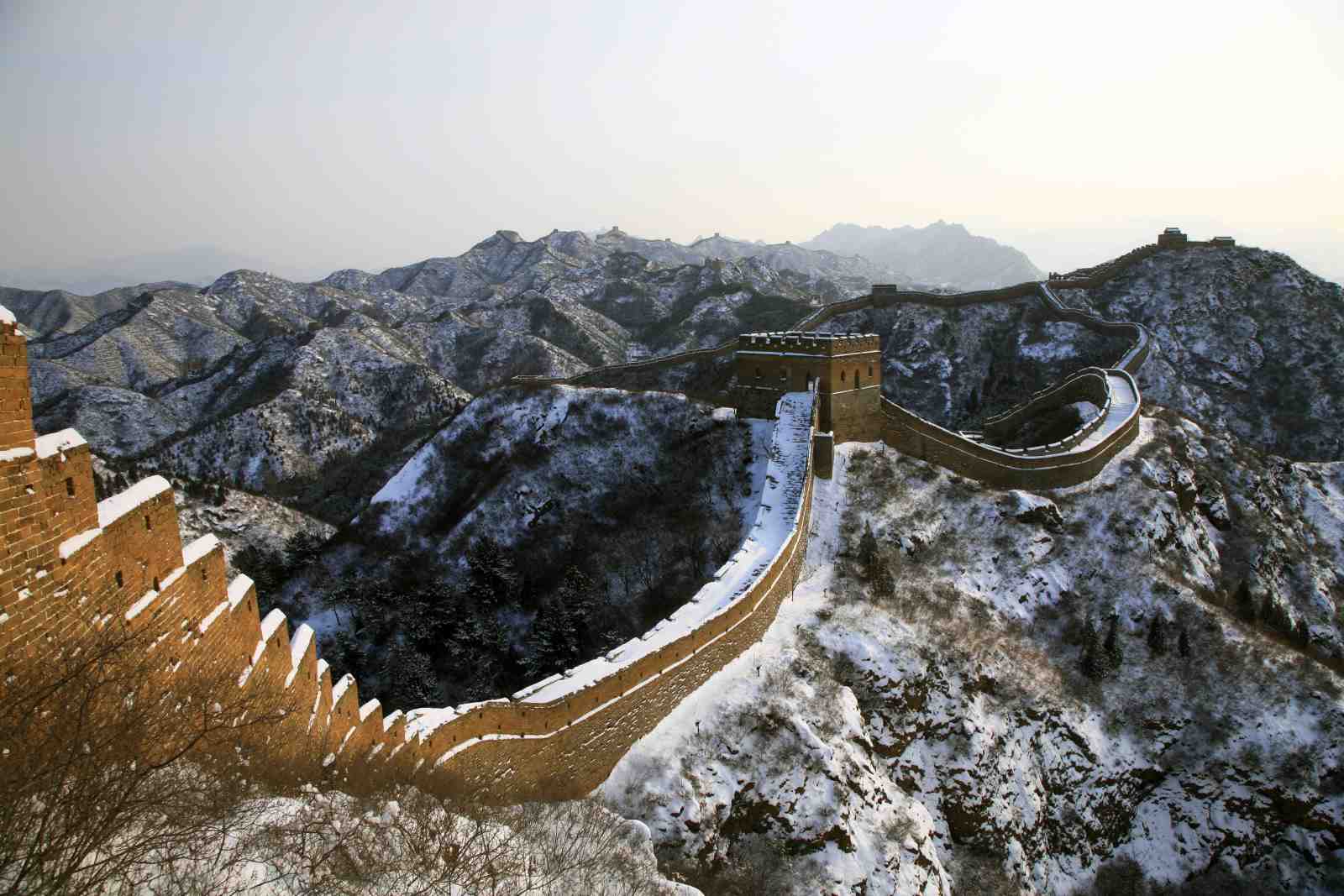 Great Wall of China Snowscape Wall Art
