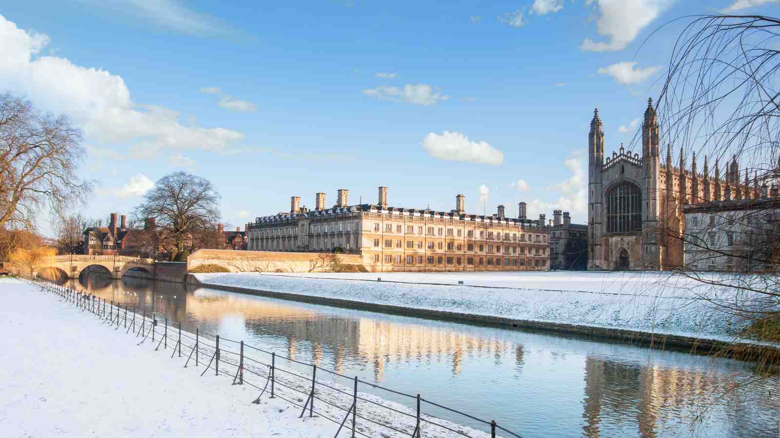 King's College Winter Serenity Wall Art