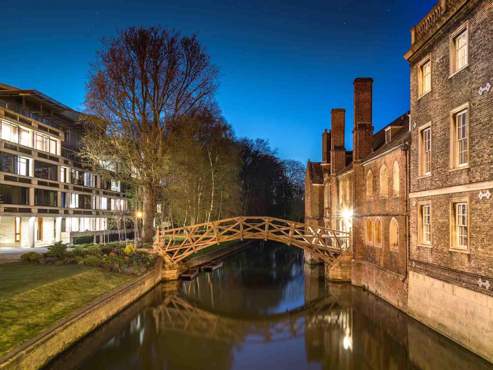 Cambridge Bridge Evening Serenity Wall Art