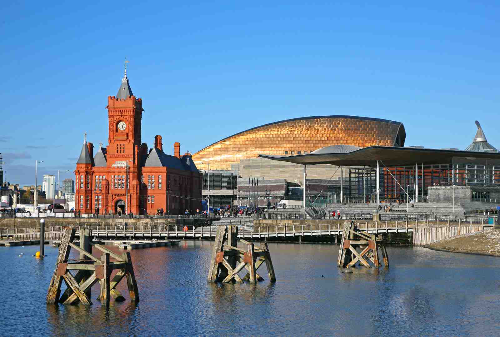 Majestic Cardiff Bay Architecture Wall Art