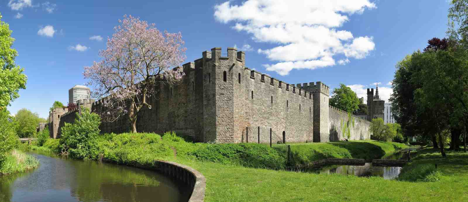 Historic Castle & River Wall Wall Art