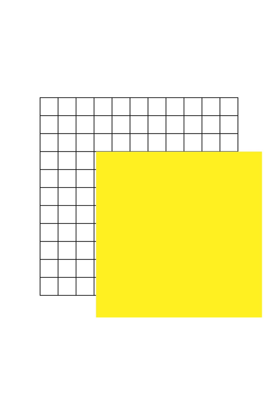 Bold Yellow Grid Abstract Wall Art