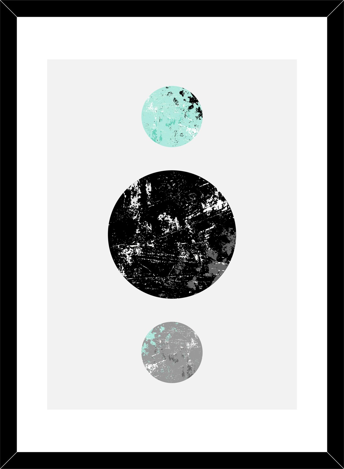 Modern Abstract Circles Wall Art