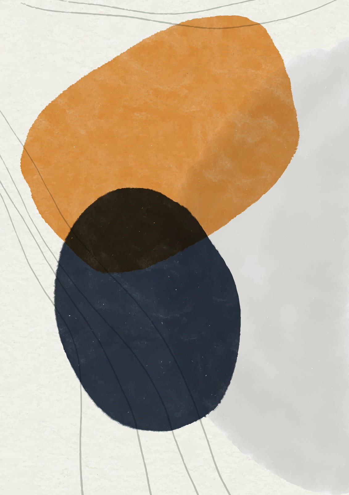 Abstract Geometric Mid-Century Modern Wall Art