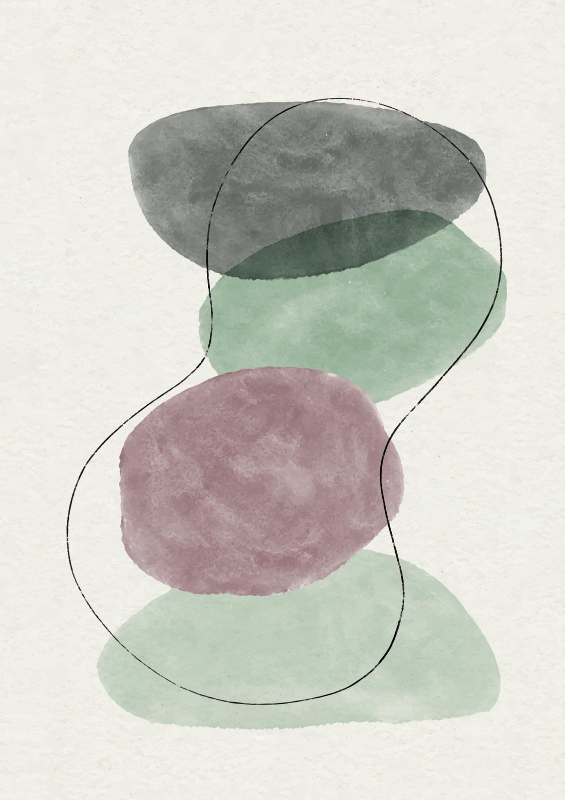 Organic Abstract Boho Art Wall Art