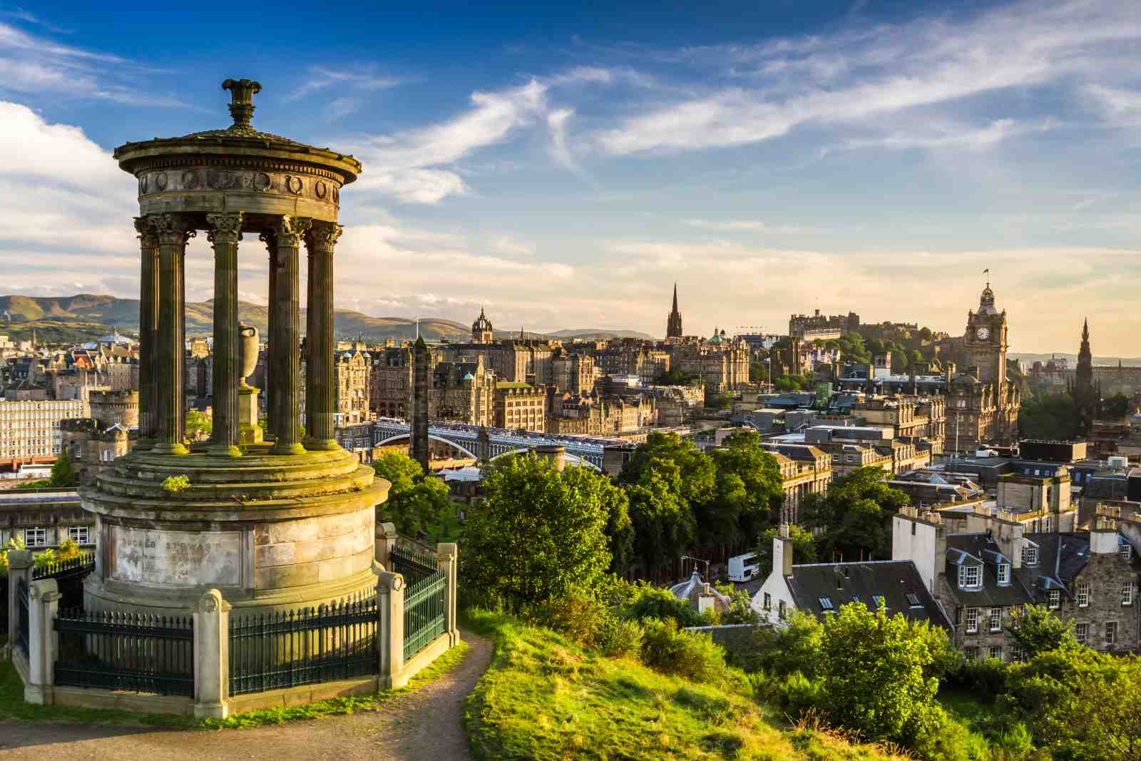 Edinburgh Cityscape Monument Wall Art