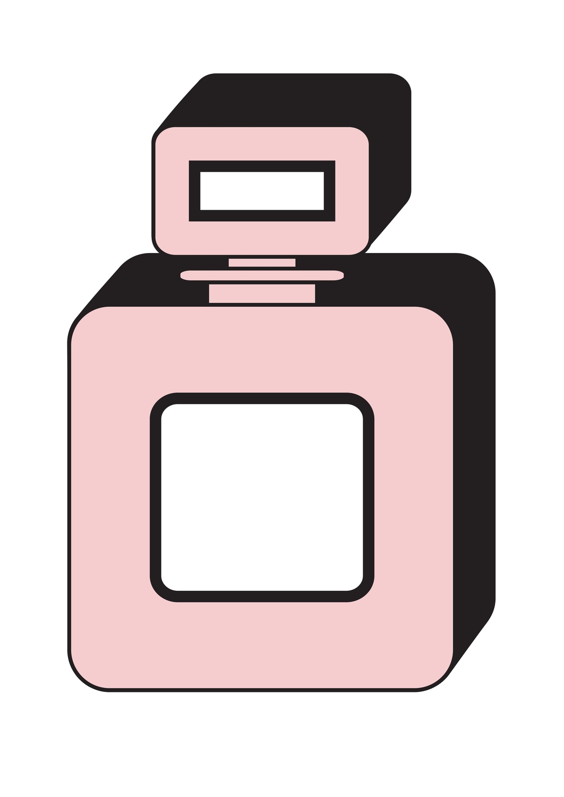Chic Perfume Bottle Minimalist Wall Art