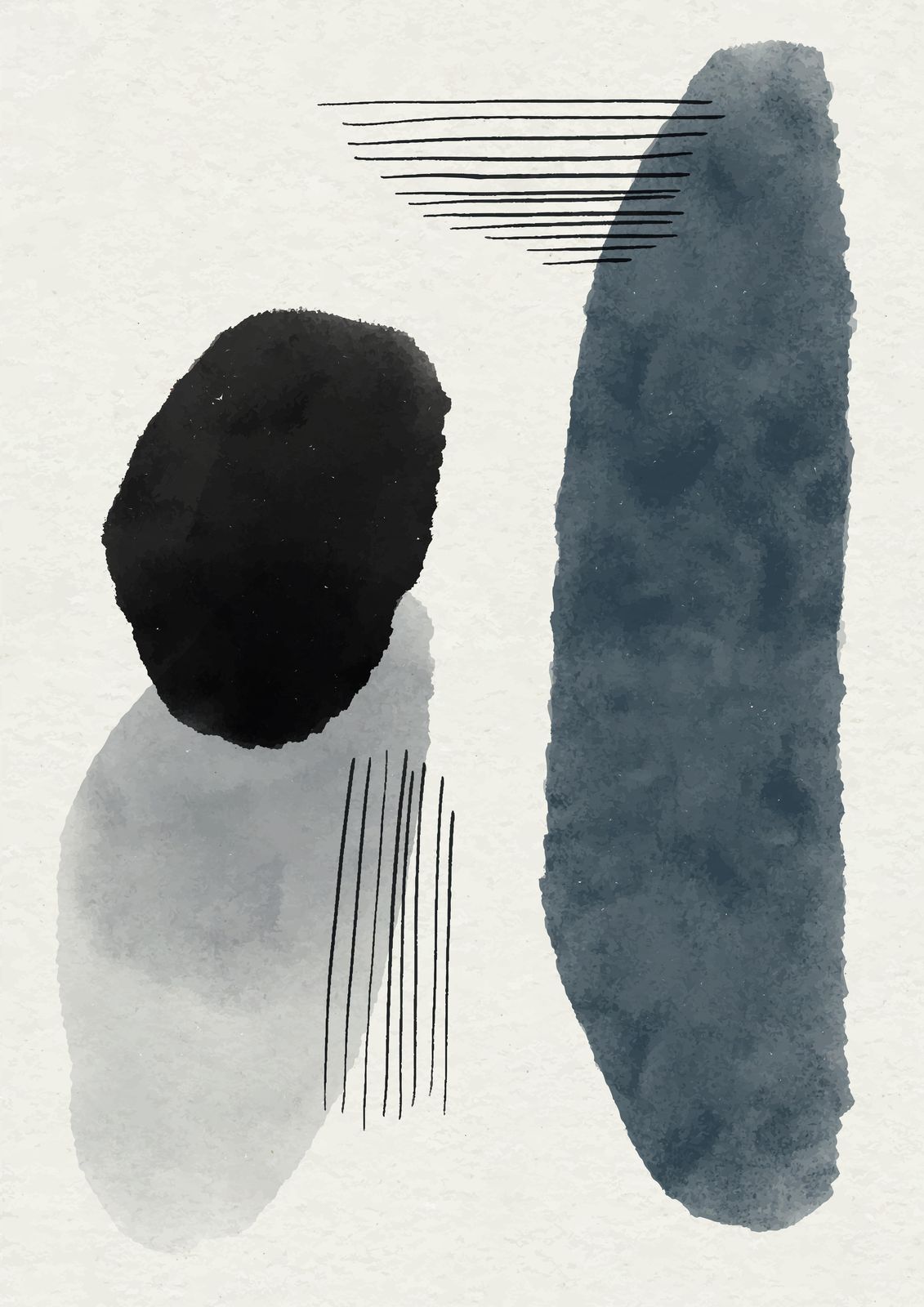 Modern Abstract Shapes Wall Art