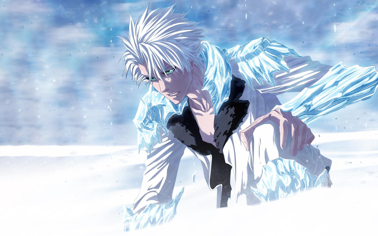 Ice Power Anime Character Wall Art