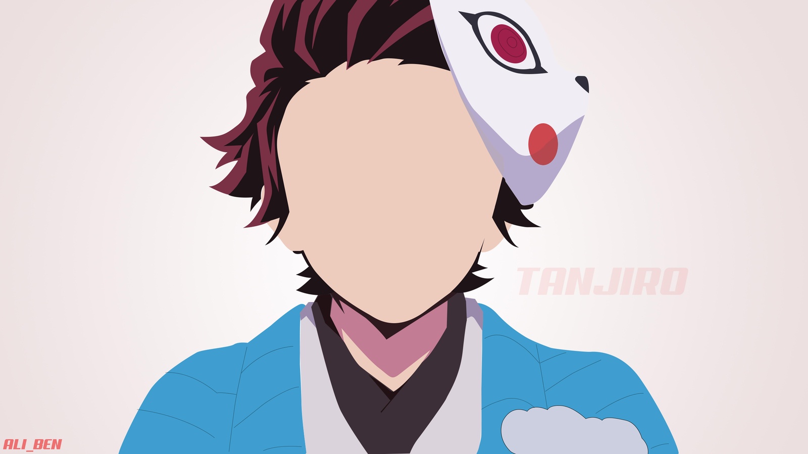 Minimalist Tanjiro Demon Slayer Wall Art