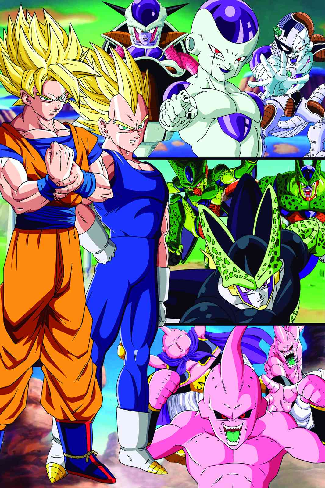 Epic Dragon Ball Z Heroes & Villains Wall Art