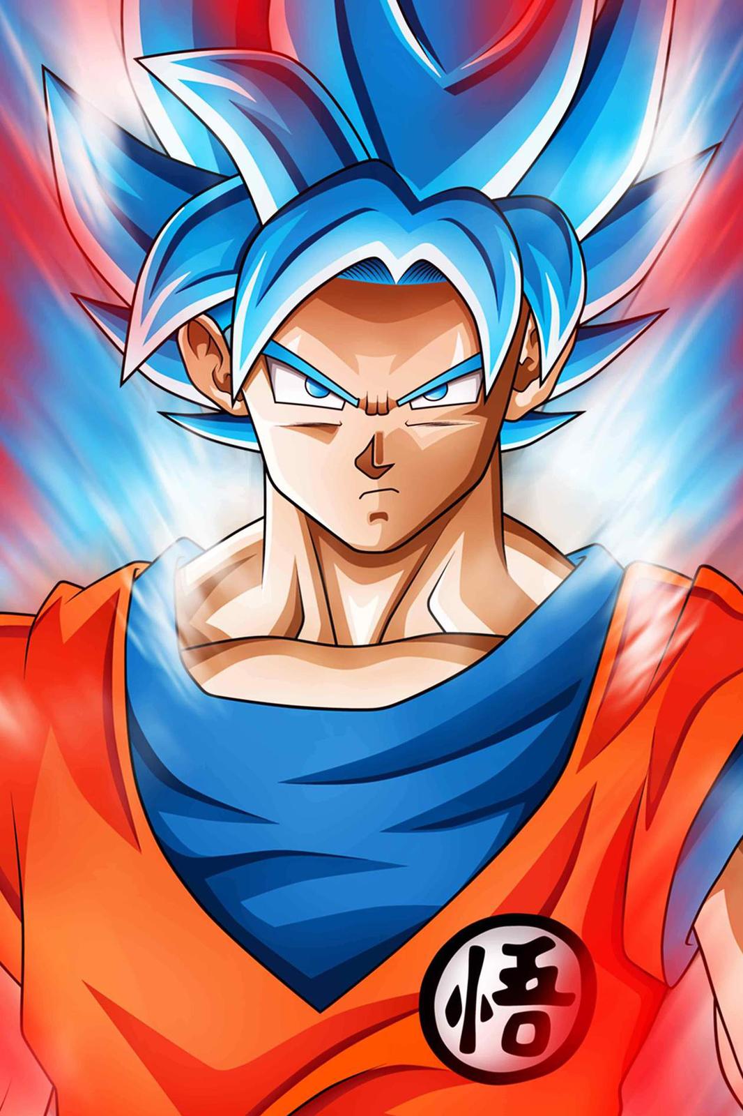 Goku Super Saiyan Blue Wall Art