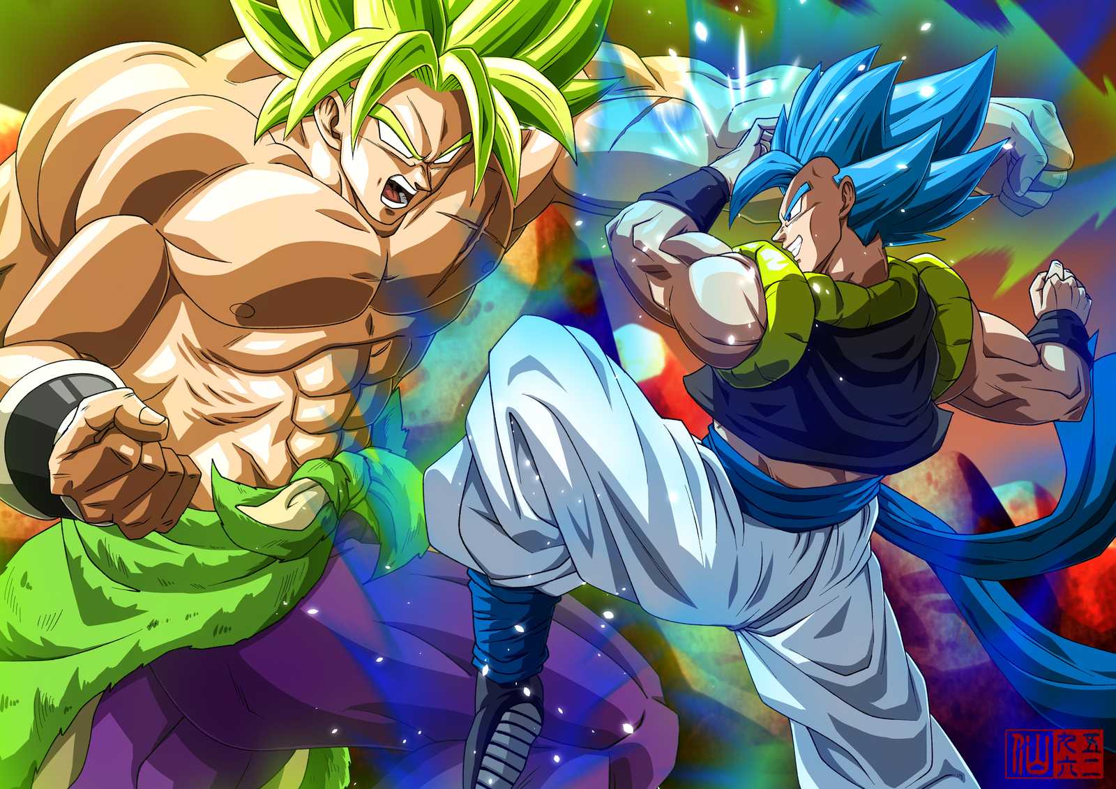 Epic Gogeta vs. Broly Dragon Ball Z Wall Art