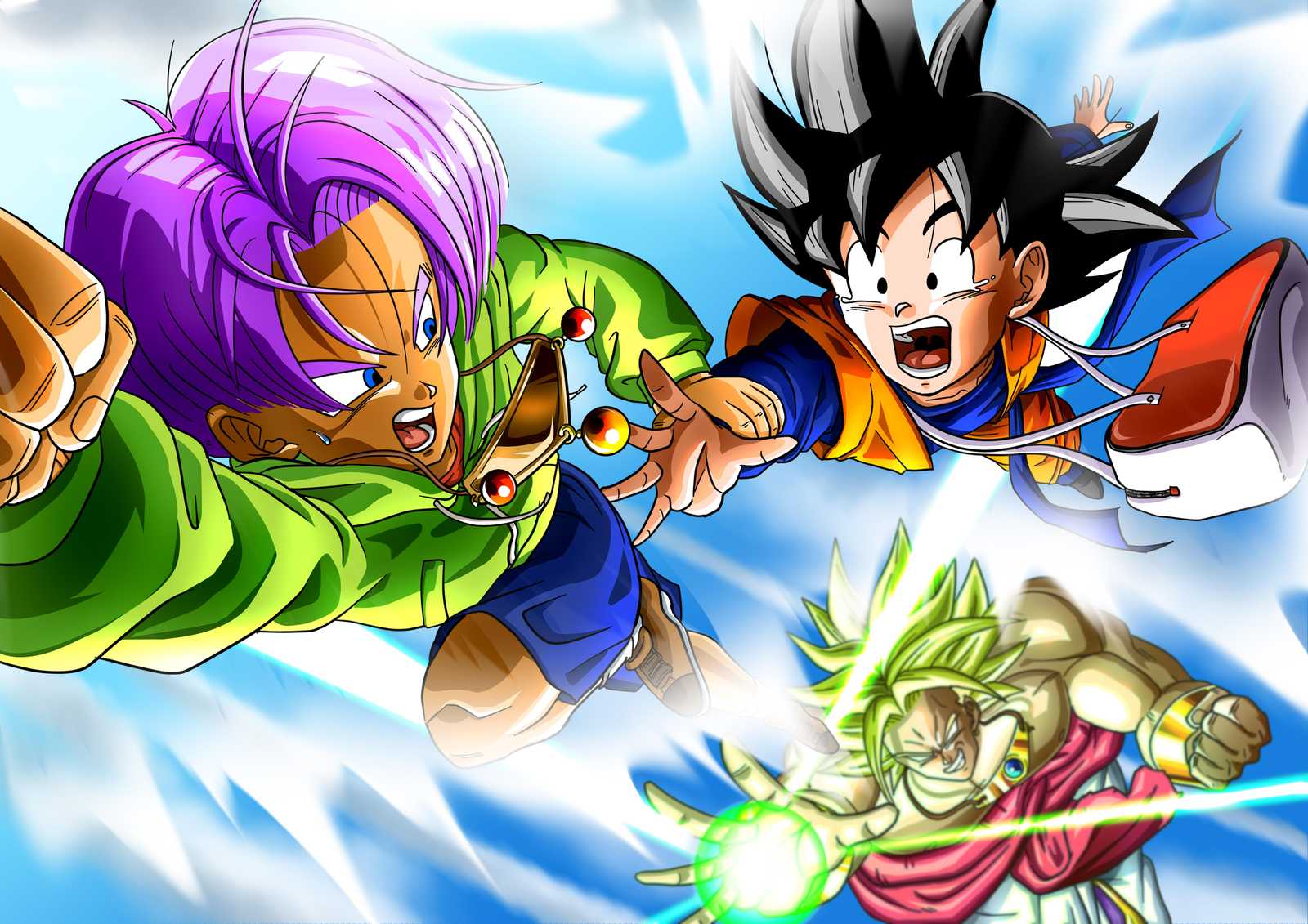 Epic Dragon Ball Z Fusion Saiyan Showdown Wall Art