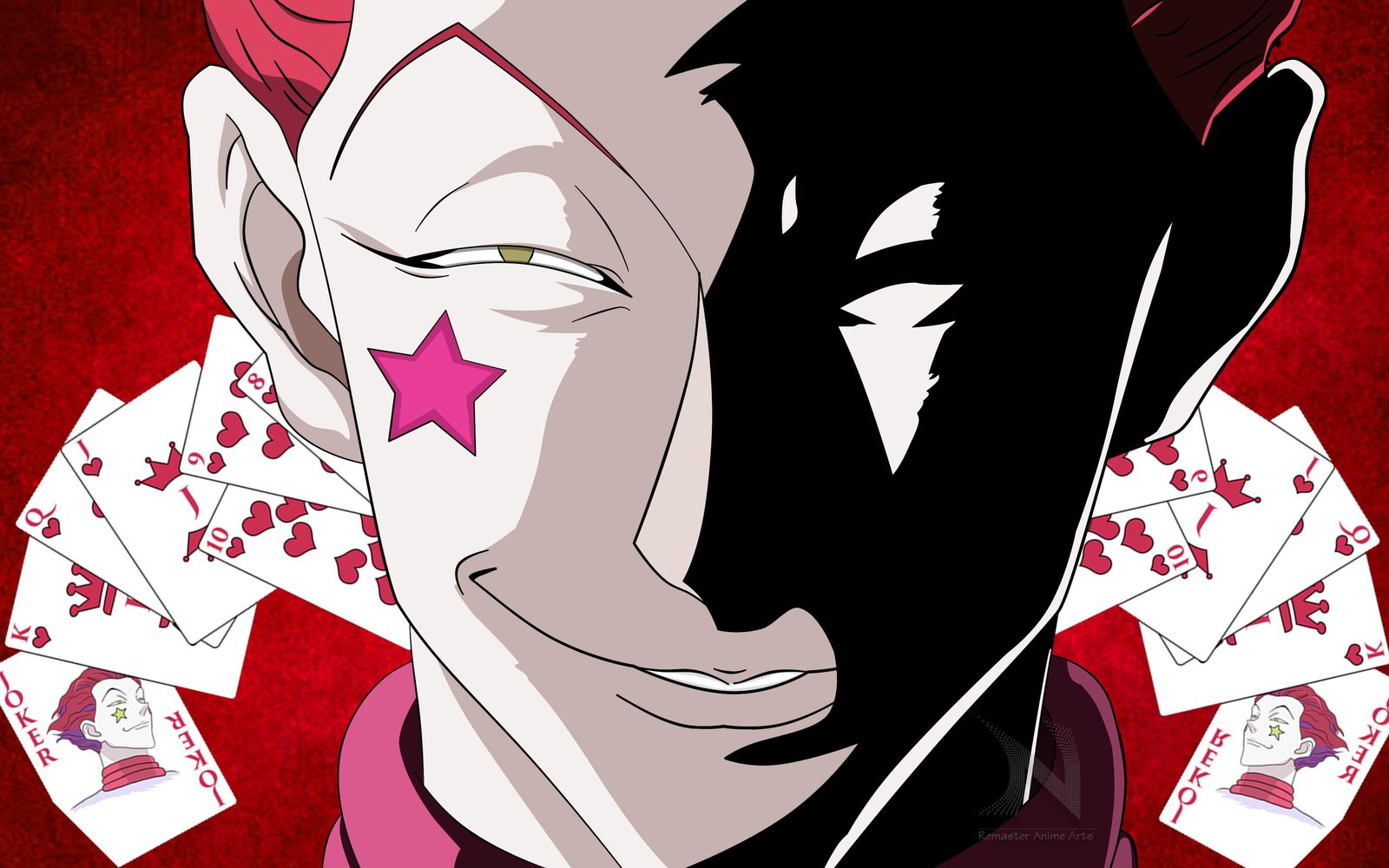 Hisoka Hunter x Hunter Bold Star Joker Wall Art