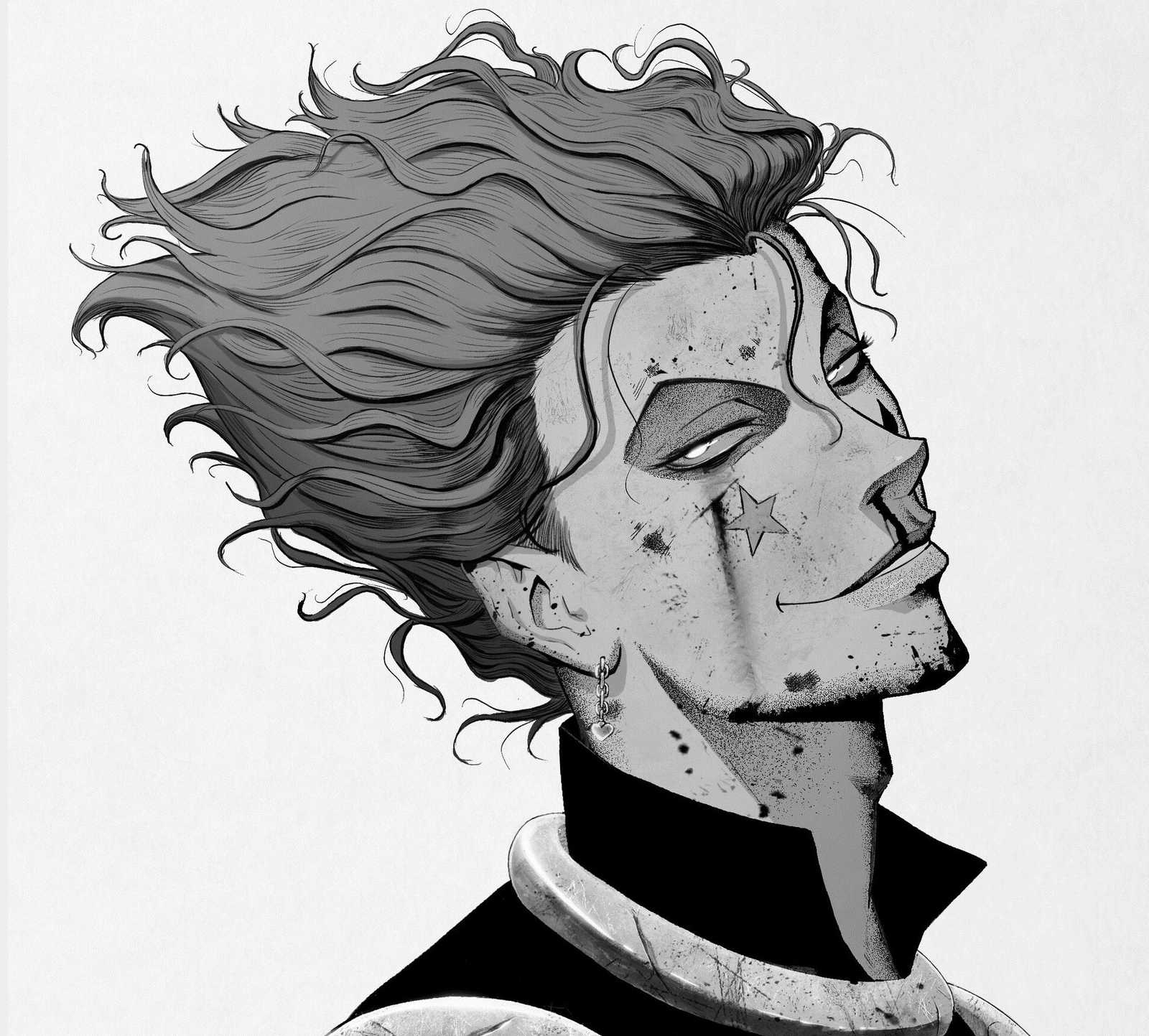 Hisoka Morow Manga Style Wall Art Wall Art