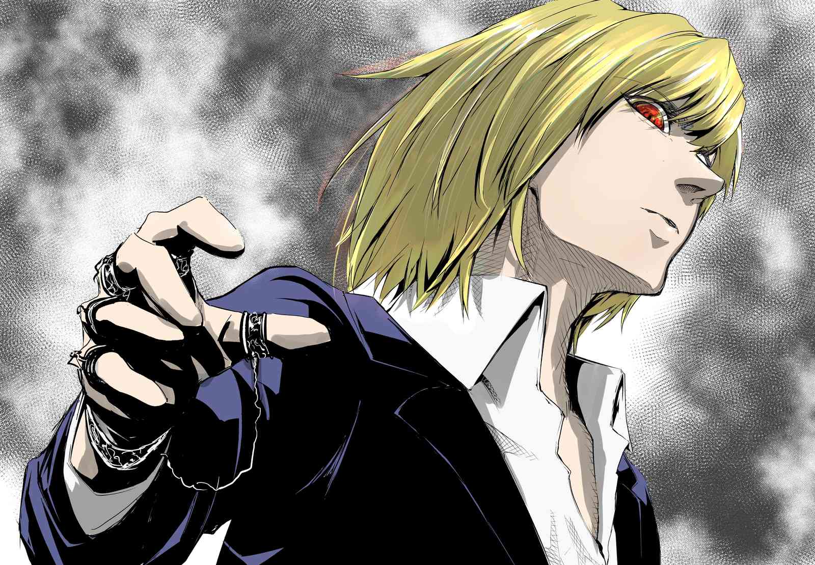 Intense Anime Character Portrait Wall Art