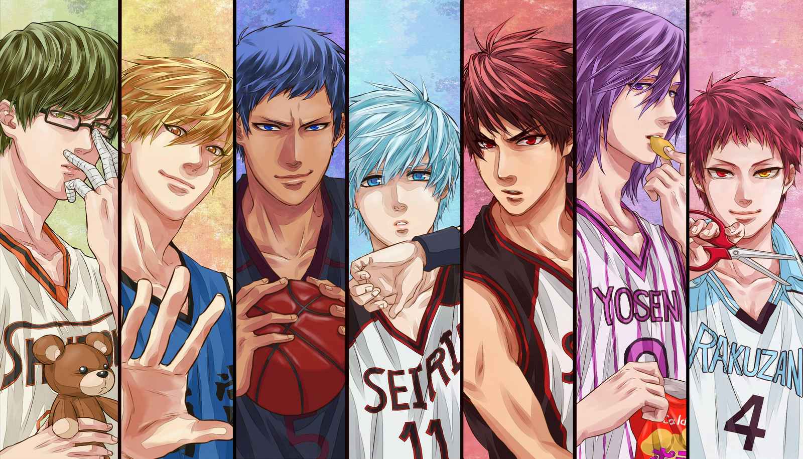 Kuroko's Basketball Stars Wall Art