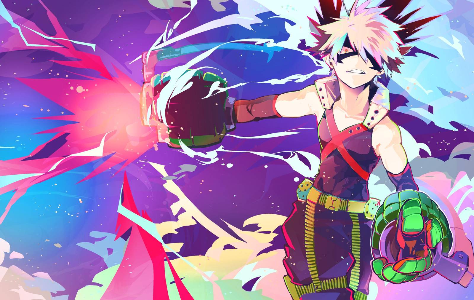 Explosive Dynamism Anime Poster Wall Art