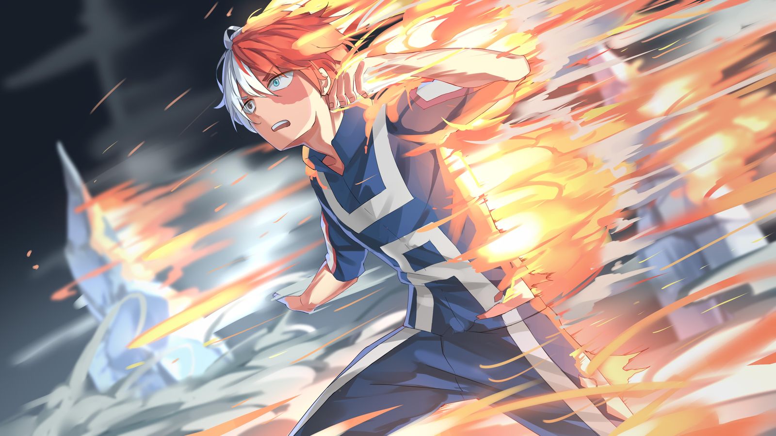 Shoto Todoroki Blaze Wall Art