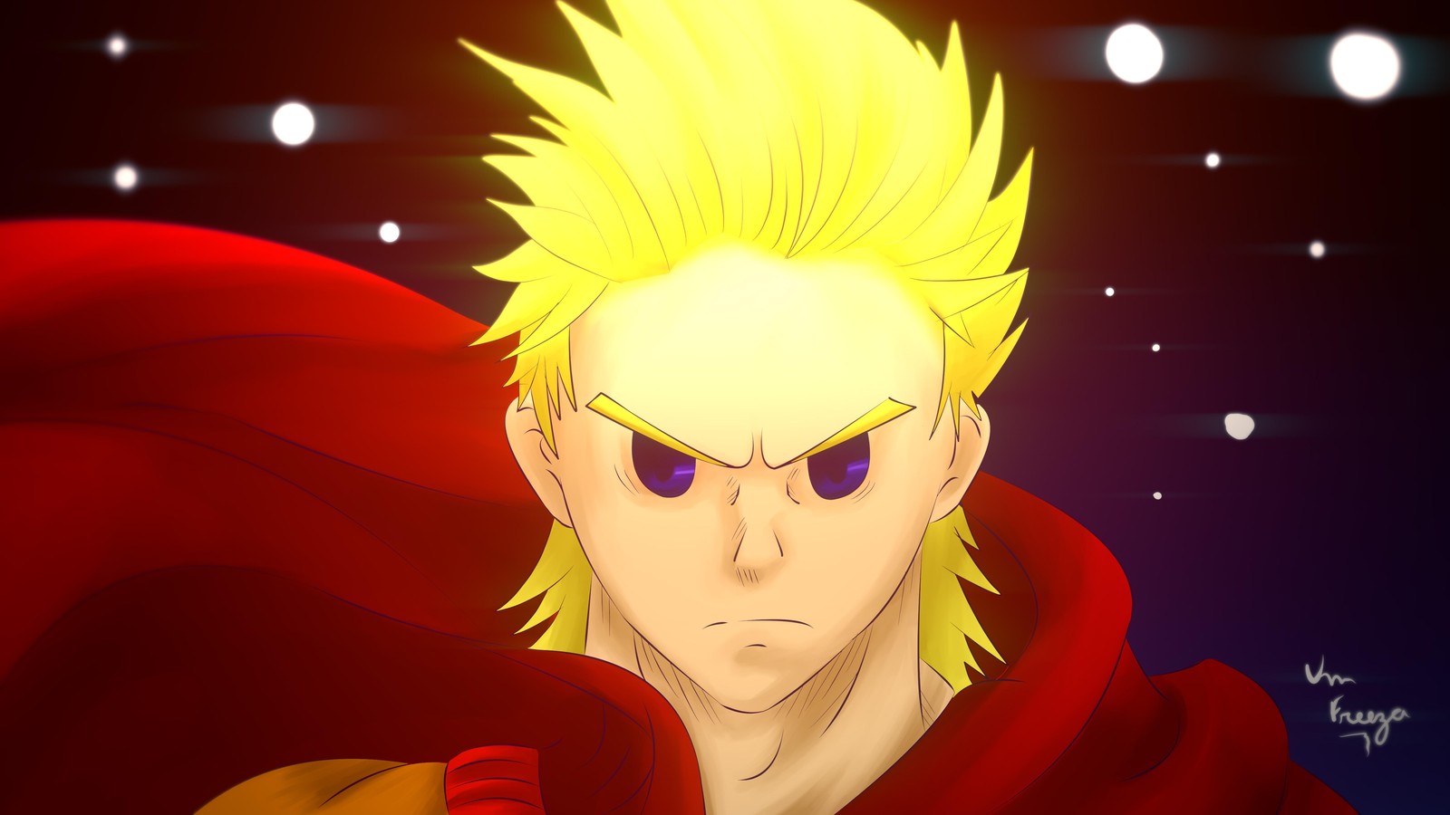 Bold Hero Sunrise Anime Wall Art