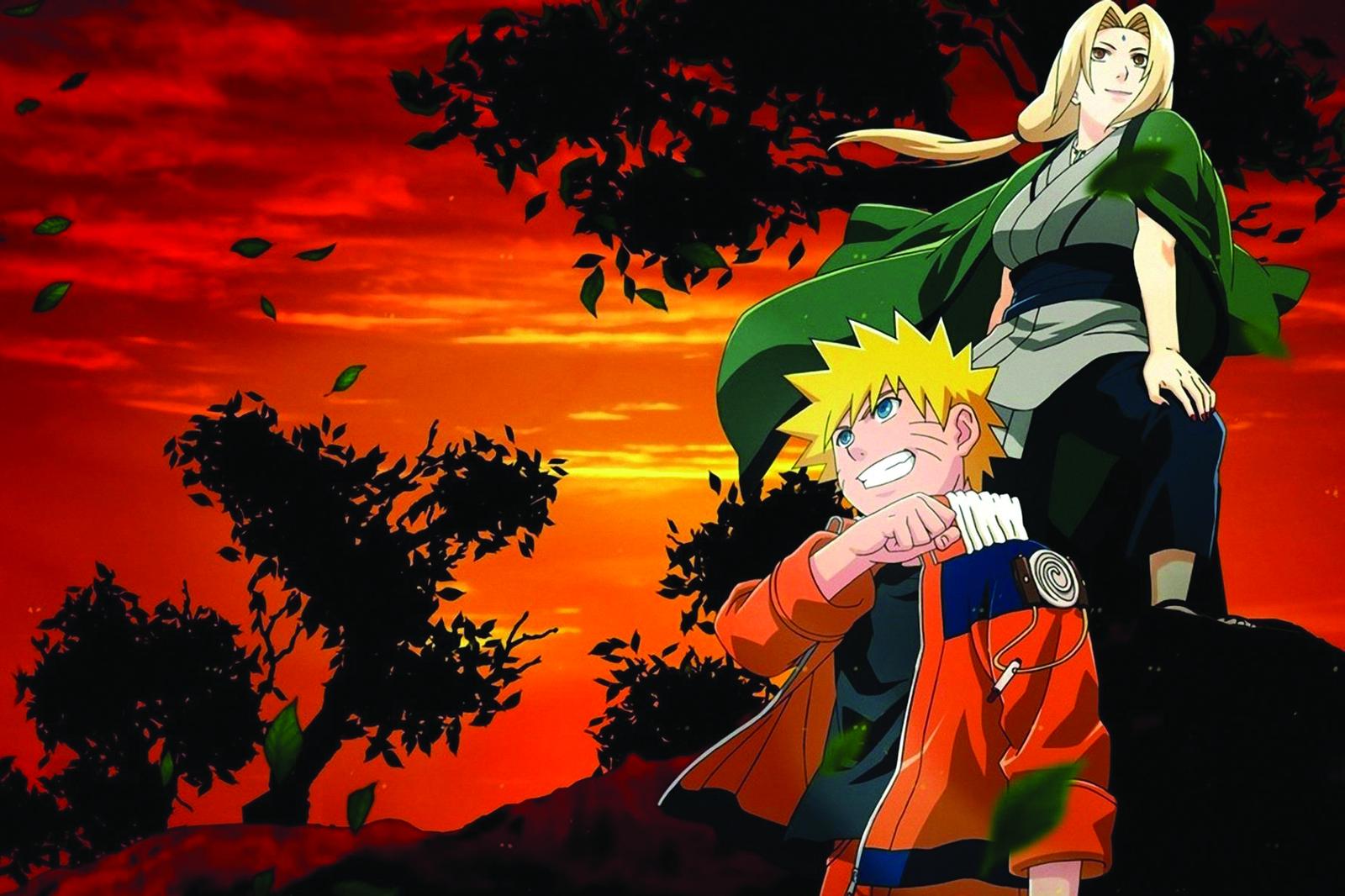Epic Naruto & Tsunade Sunset Wall Art