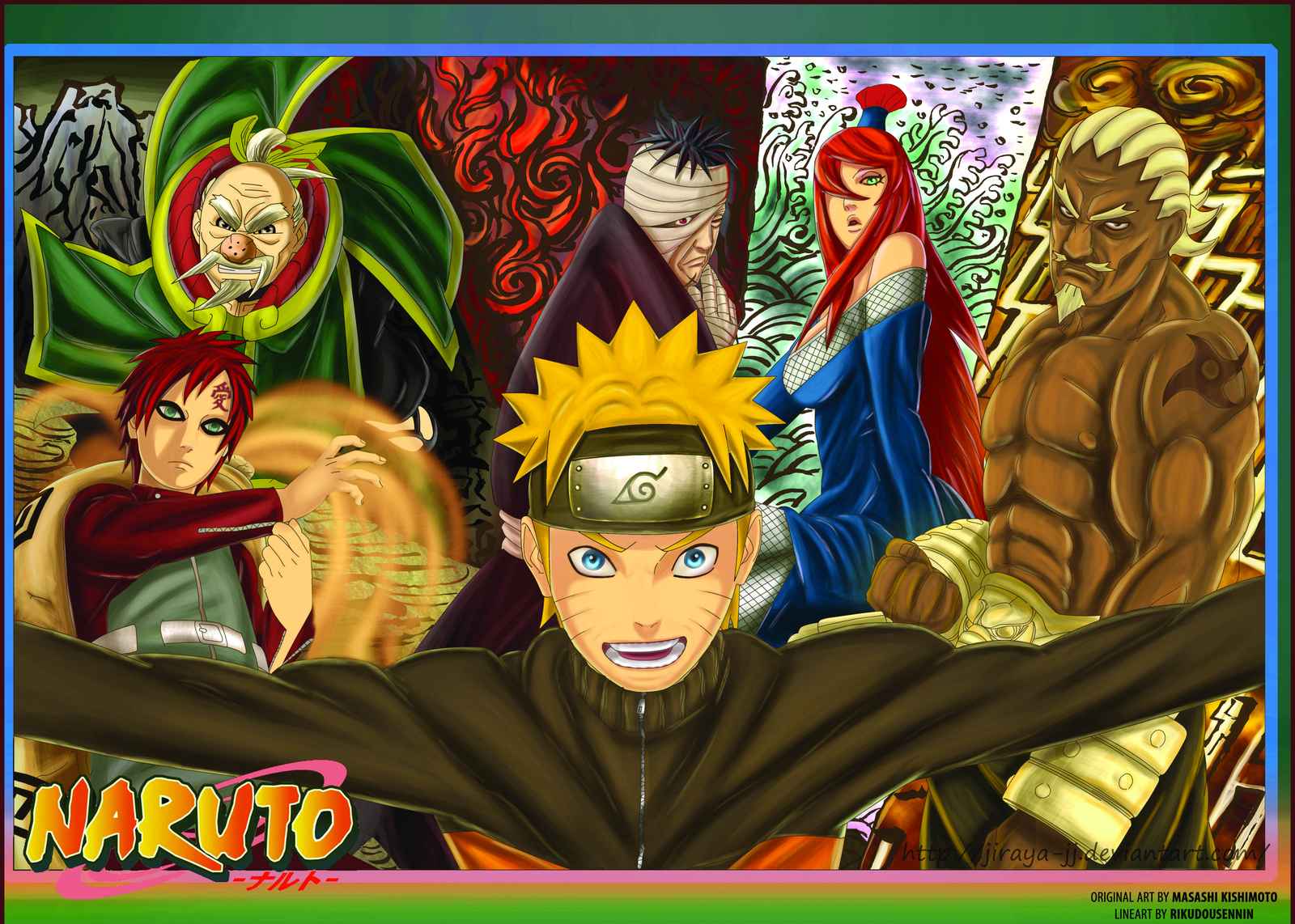 Naruto Anime Epic Lineup Wall Art